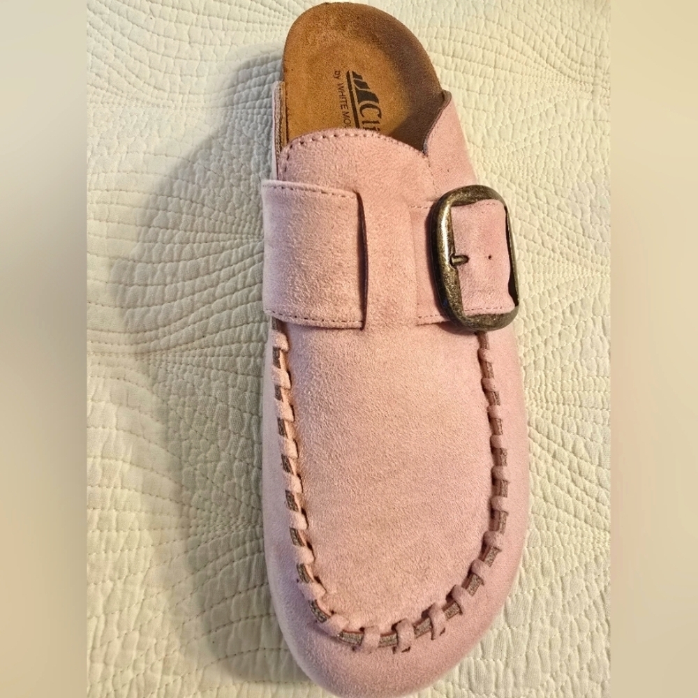 NWOT Cliffs By White Mountain Ladies Slip On Mules With Buckle Detail - Picture 4 of 7